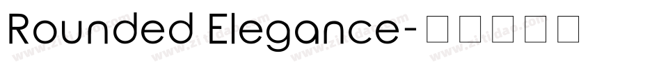 Rounded Elegance字体转换